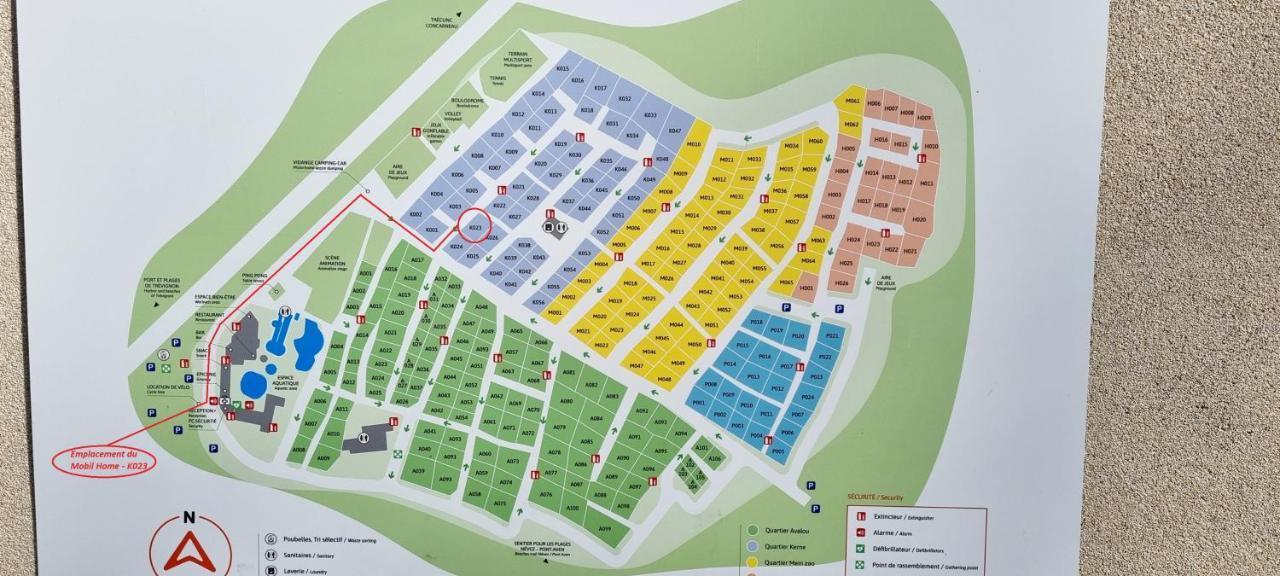 Mobil-Home 6 Personnes - Bretagne - Piscine - Plage Trégunc Eksteriør billede